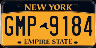 NY license plate GMP9184