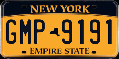 NY license plate GMP9191