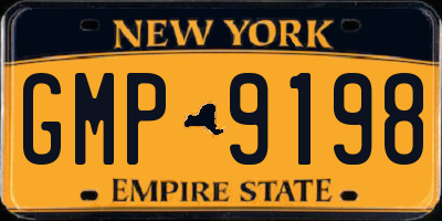 NY license plate GMP9198