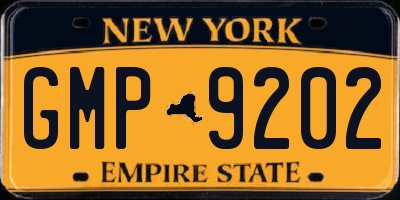 NY license plate GMP9202