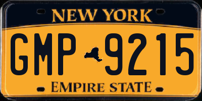 NY license plate GMP9215