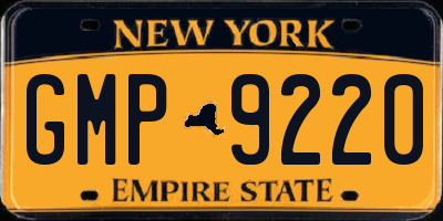 NY license plate GMP9220