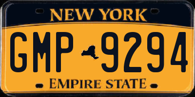 NY license plate GMP9294