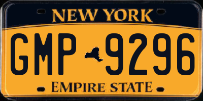 NY license plate GMP9296