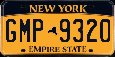 NY license plate GMP9320