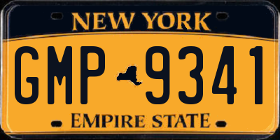 NY license plate GMP9341