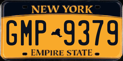 NY license plate GMP9379