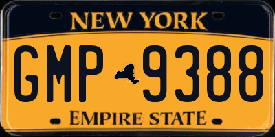 NY license plate GMP9388