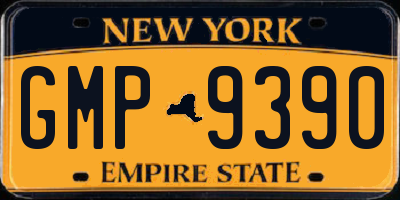 NY license plate GMP9390