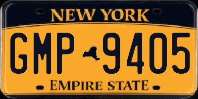 NY license plate GMP9405