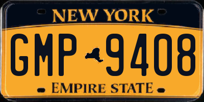 NY license plate GMP9408