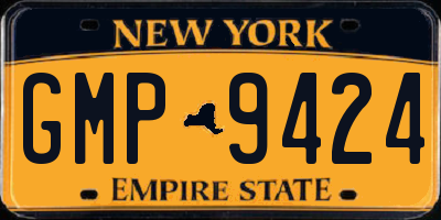 NY license plate GMP9424