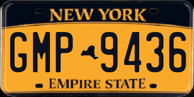 NY license plate GMP9436