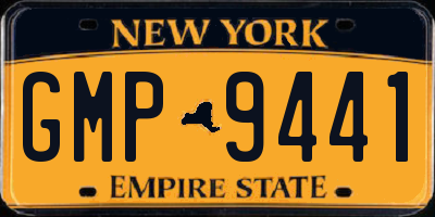 NY license plate GMP9441