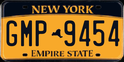 NY license plate GMP9454