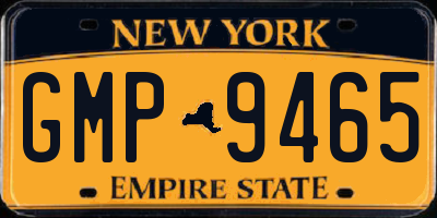 NY license plate GMP9465