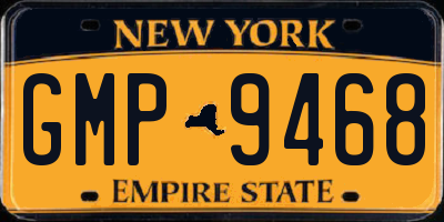 NY license plate GMP9468