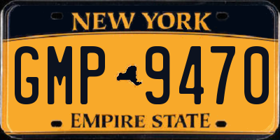 NY license plate GMP9470