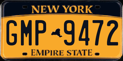 NY license plate GMP9472