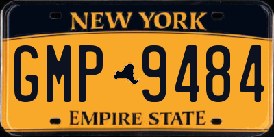 NY license plate GMP9484