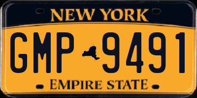 NY license plate GMP9491