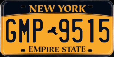 NY license plate GMP9515