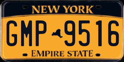 NY license plate GMP9516