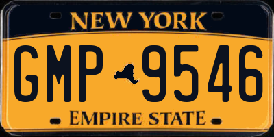 NY license plate GMP9546