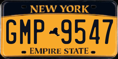NY license plate GMP9547