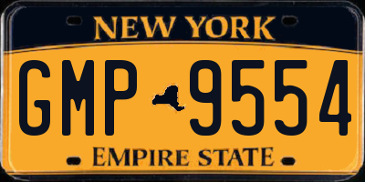 NY license plate GMP9554