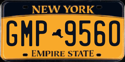 NY license plate GMP9560