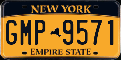 NY license plate GMP9571