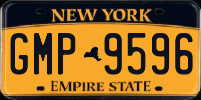 NY license plate GMP9596