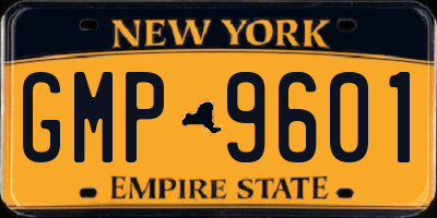 NY license plate GMP9601