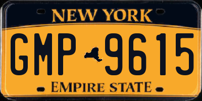NY license plate GMP9615