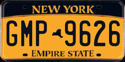 NY license plate GMP9626