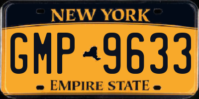 NY license plate GMP9633