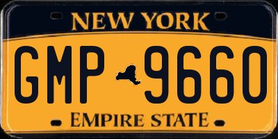 NY license plate GMP9660