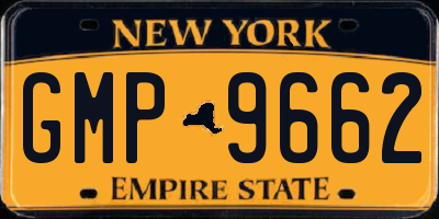 NY license plate GMP9662
