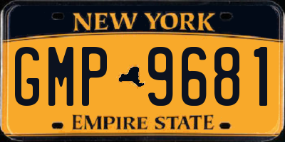 NY license plate GMP9681