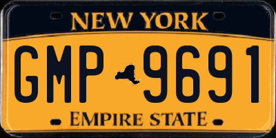 NY license plate GMP9691