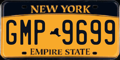 NY license plate GMP9699