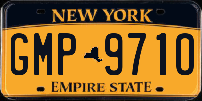 NY license plate GMP9710