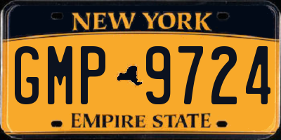NY license plate GMP9724