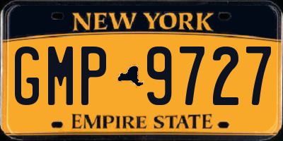 NY license plate GMP9727