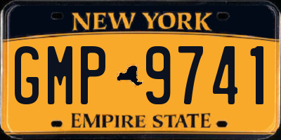 NY license plate GMP9741