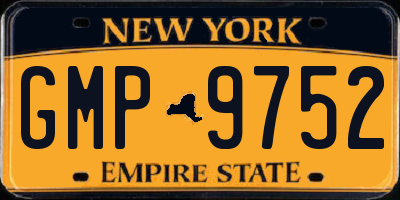 NY license plate GMP9752