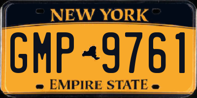 NY license plate GMP9761