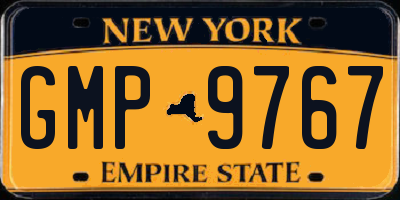 NY license plate GMP9767