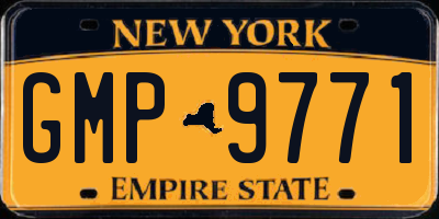 NY license plate GMP9771